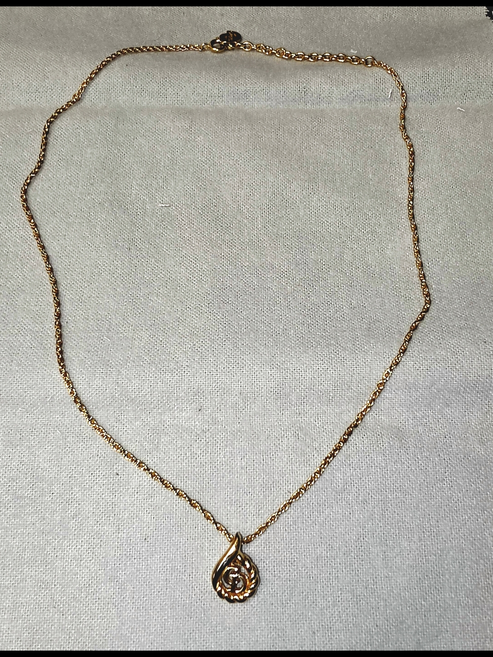 Christian Dior Gold Plated Pendant Necklace - Women's Jewelry
